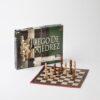 Ajedrez Profesional plegable 34x34, piezas madera