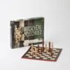 Ajedrez Profesional plegable 34x34, piezas madera
