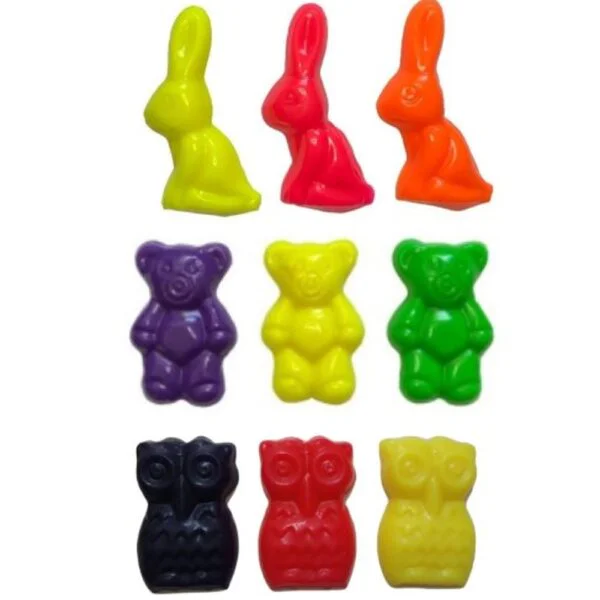Animalitos sumergibles x 3  conejos  lechuzas  PVC