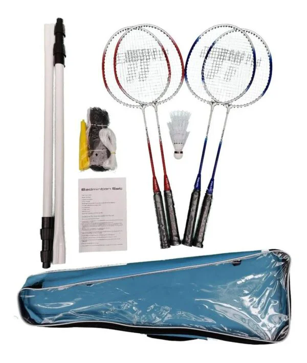 Badminton Set x 4 Raquetas  red y dos plumas