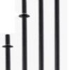 Barra maciza Body Pump 1,70 m, Negra, sin topes