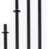 Barra maciza Body Pump 1,70 m, Negra, sin topes