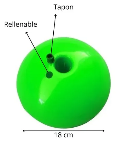 Base para rellenar 1/2 esfera