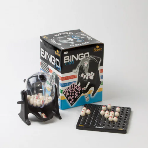 Bingo BISONTE  90 bolillas  con bolillero cristal