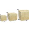 Cajón pliométrico 3 en 1, 40x50x60, rústico ECO