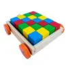Carrito de arrastre madera c/20 cubos