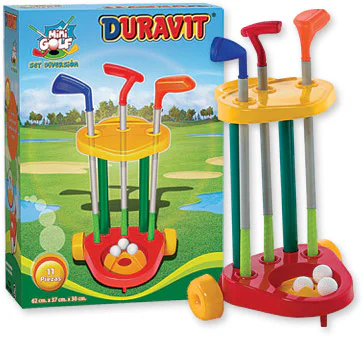 Carrito de golf DURAVIT  3 palos  3 pelotitas  y h