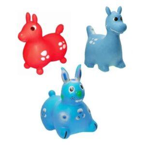 Conejo  Caballo y Dinosaurio saltarin  PVC  con 2