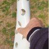 Cono 38 cm perforado semiflexible, base p/clavar