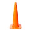 Cono 75 cm semiflexible, base 35x35 cm, Naranja