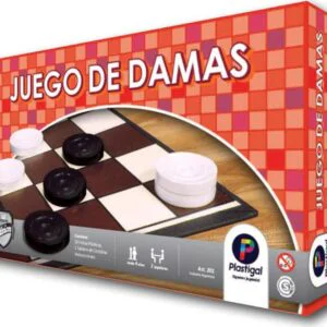Damas  tablero de cartón 32x32 cm  fichas Ø 25 mm