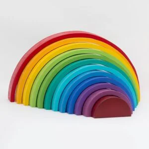 Encastre arco iris  12 piezas  fino
