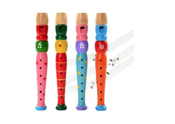 Flauta de madera infantil  instrumento musical did