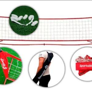 Juego Fútbol Tenis 3 mt base PVC c/estacas/cinta