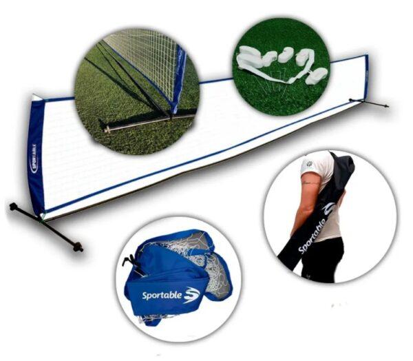 Juego Fútbol Tenis  3 mt c/base y cintas