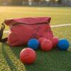 Juego de Boccia 12 bochas de cuero c/bolso
