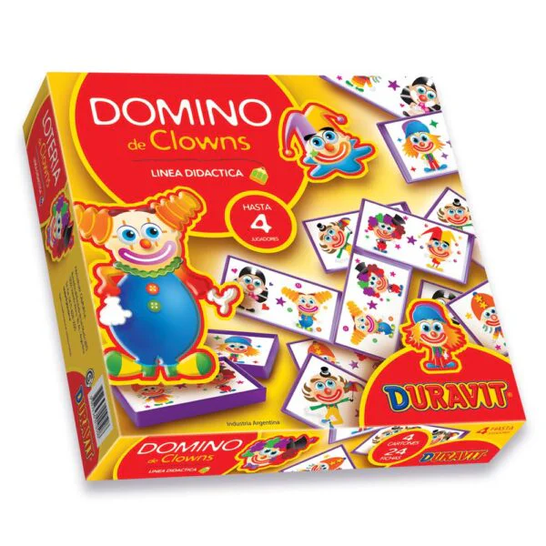 Juego de Dominó DURAVIT Payasos  24 fichas  caja 2