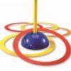 Juego de lanzamiento de aros, 6 aros de 30 cm