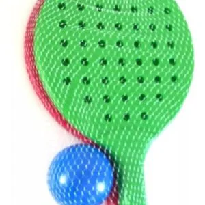 Juego de paletas playeras con pelota