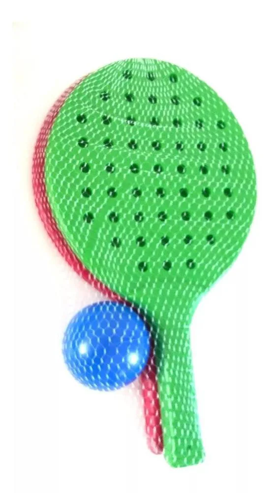 Juego de paletas playeras con pelota