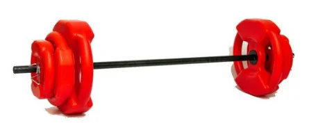 Kit Body Pump 17 kg  discos de PVC relleno  barra