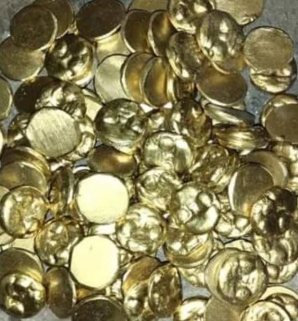 Kit de 10 fichas de bronce para juego de sapo
