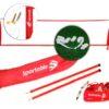 Kit Fútbol-Tenis 3x8 m, caños de PVC, Rojo