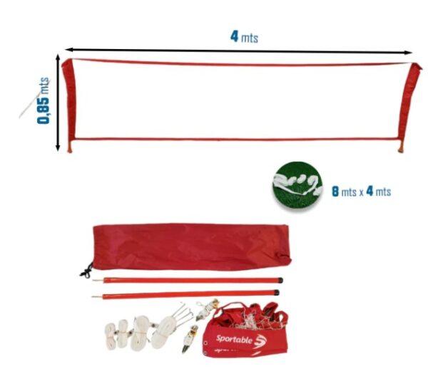 Kit de Fútbol-Tenis - 4 x 10 mt  caños PVC