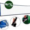 Kit Fútbol-Tenis 4x10 m, caños de hierro, Azul