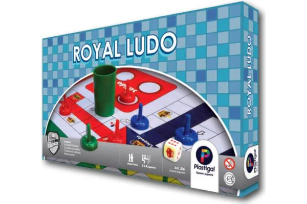 Ludo Royal  tablero de cartón 32x32 cm  de 2 a 4 j