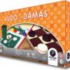 Ludo y Damas combinado, tablero 32x32 cm
