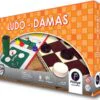 Ludo y Damas combinado, tablero 32x32 cm