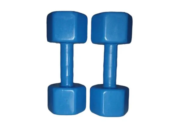 Mancuerna de PVC  2 kg  hexagonal premiun