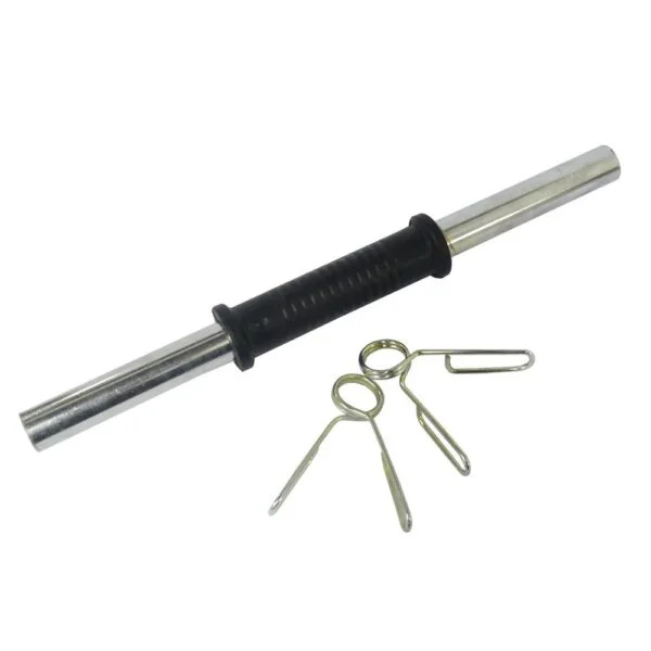 Mancuerna de hierro  largo 35 cm  Ø 30 mm  empuñad