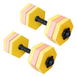 Mancuernas AquaGym  alma de PVC con empuñadura y r