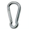 Mosquetón galvanizado 8x80 mm, 225 kg