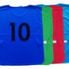 Pecheras numeradas talle L, pack x 10