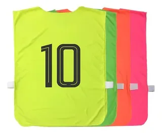 Pecheras Numeradas  talle M  tela polyester con el