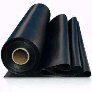 Piso de goma en rollo  mod  liso  2 mm 1x15 mts