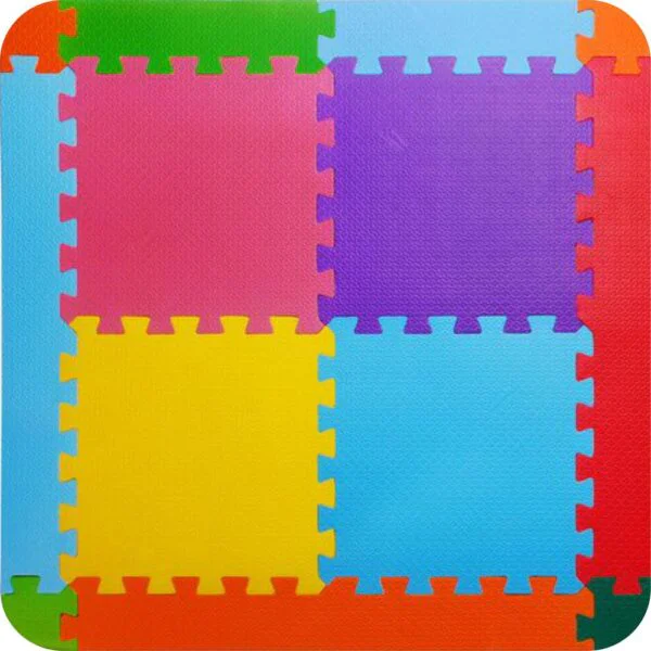 Piso de goma eva encastrable  50x50x1 5 cm   color