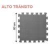 Piso goma EVA encastrable alto tránsito 80x80x1,5