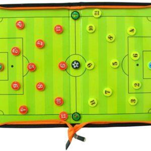 Pizarra táctica de fútbol imantada doble