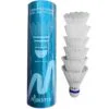 Pluma de Bádminton corcho y Nylon, tubo x 6