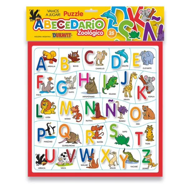Puzzle DURAVIT Abecedario  27 piezas  blíster 32x4