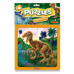 Puzzle DURAVIT Dinosaurios chico  4 piezas  4 moti