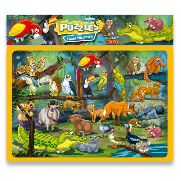 Puzzle DURAVIT Fauna Misionera  24 piezas  blíster
