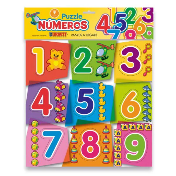 Puzzle DURAVIT Números  9 piezas  blíster 33x40 cm