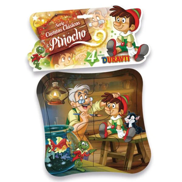 Puzzle DURAVIT Pinocho  4 piezas  4 motivos  blist