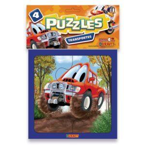 Puzzle DURAVIT Transportes  4 piezas  4 motivos  b