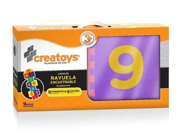 Rayuela de goma eva  Set de 16 piezas de Baldosas